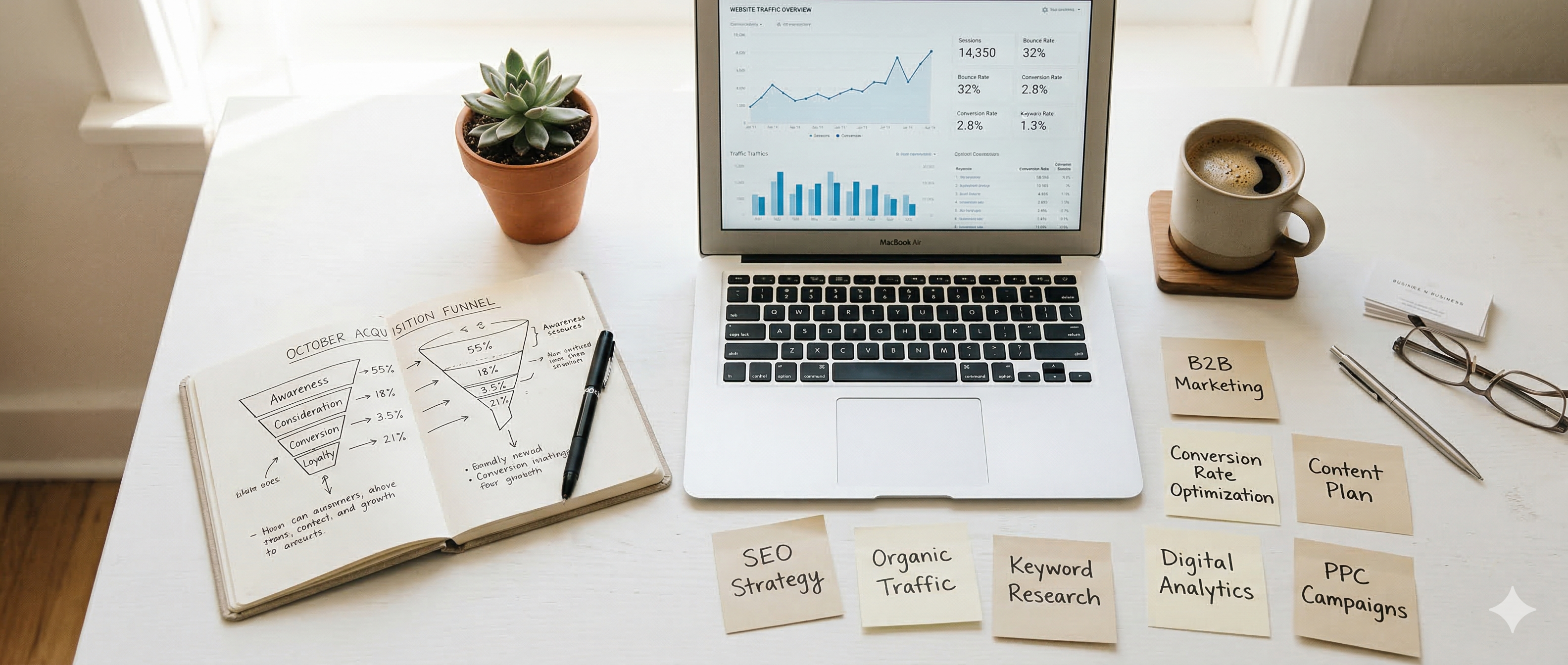 SEO analytics workspace